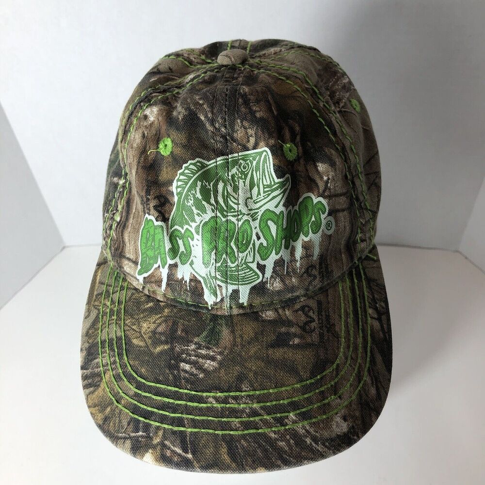 Bass Pro Shops Hat Cap Youth Gone Hunting Realtree Camo‎ Hook & Loop Adjustable